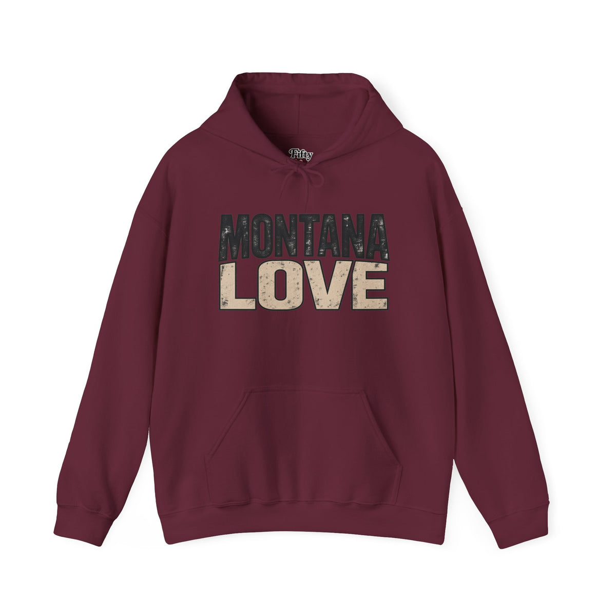 Montana Love Unisex Hoodie State Name Graphic