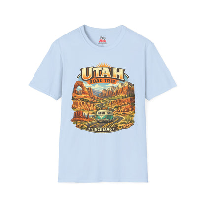 Utah Road Trip Unisex Softstyle T Shirt State Pride Graphic Tee Collections FS03