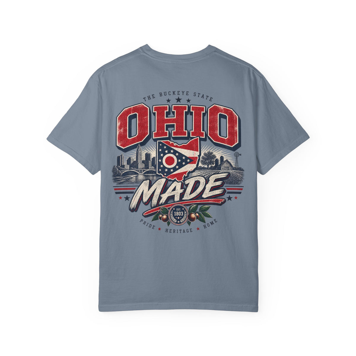 Ohio Made Unisex Comfort Color 1717 Streetwear Graphic Tee