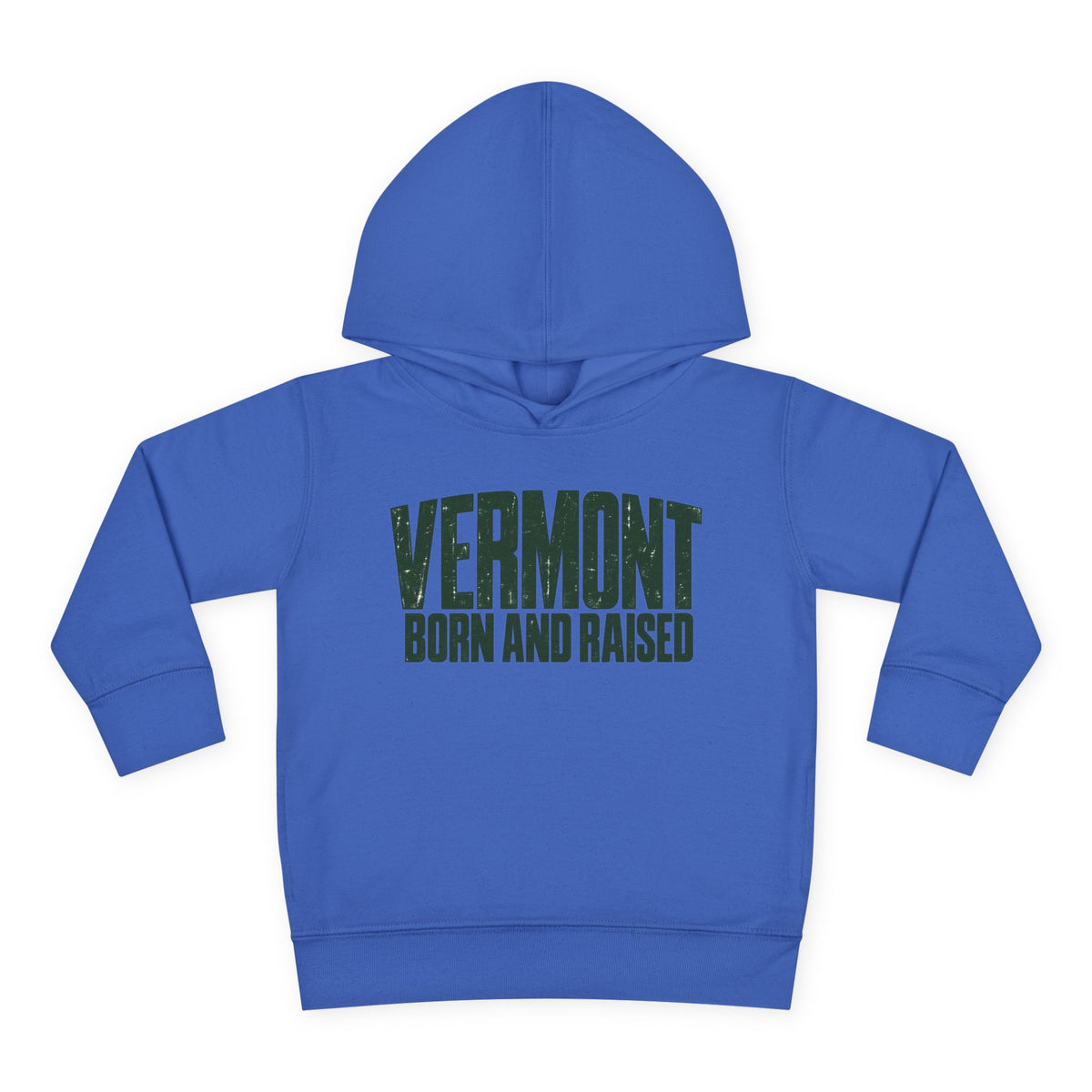 Vermont Born and Raised Modern New England Streetwear Unisex Toddler Pullover Fleece Hoodie