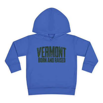 Vermont Born and Raised Modern New England Streetwear Unisex Toddler Pullover Fleece Hoodie