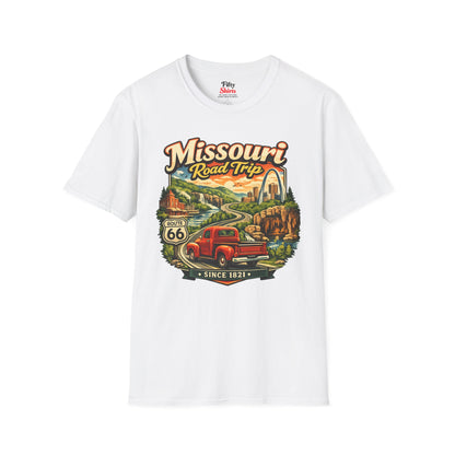 Missouri Road Trip Unisex Softstyle T Shirt State Pride Graphic Tee Collections FS03