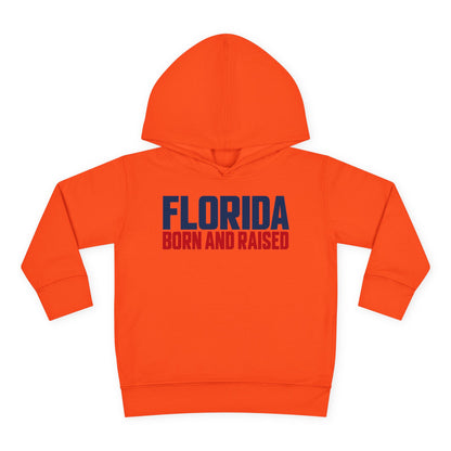 Florida Born and Raised Minimal Luxury Unisex Toddler Pullover Fleece Hoodie