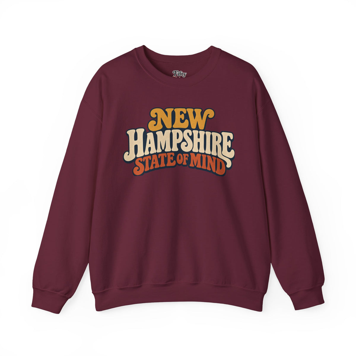 New Hampshire State of Mind Unisex Crewneck Sweatshirt State Name Graphic