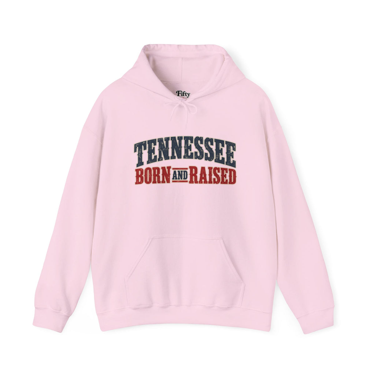 Tennessee Born and Raised Vintage Americana Unisex Hoodie Graphic