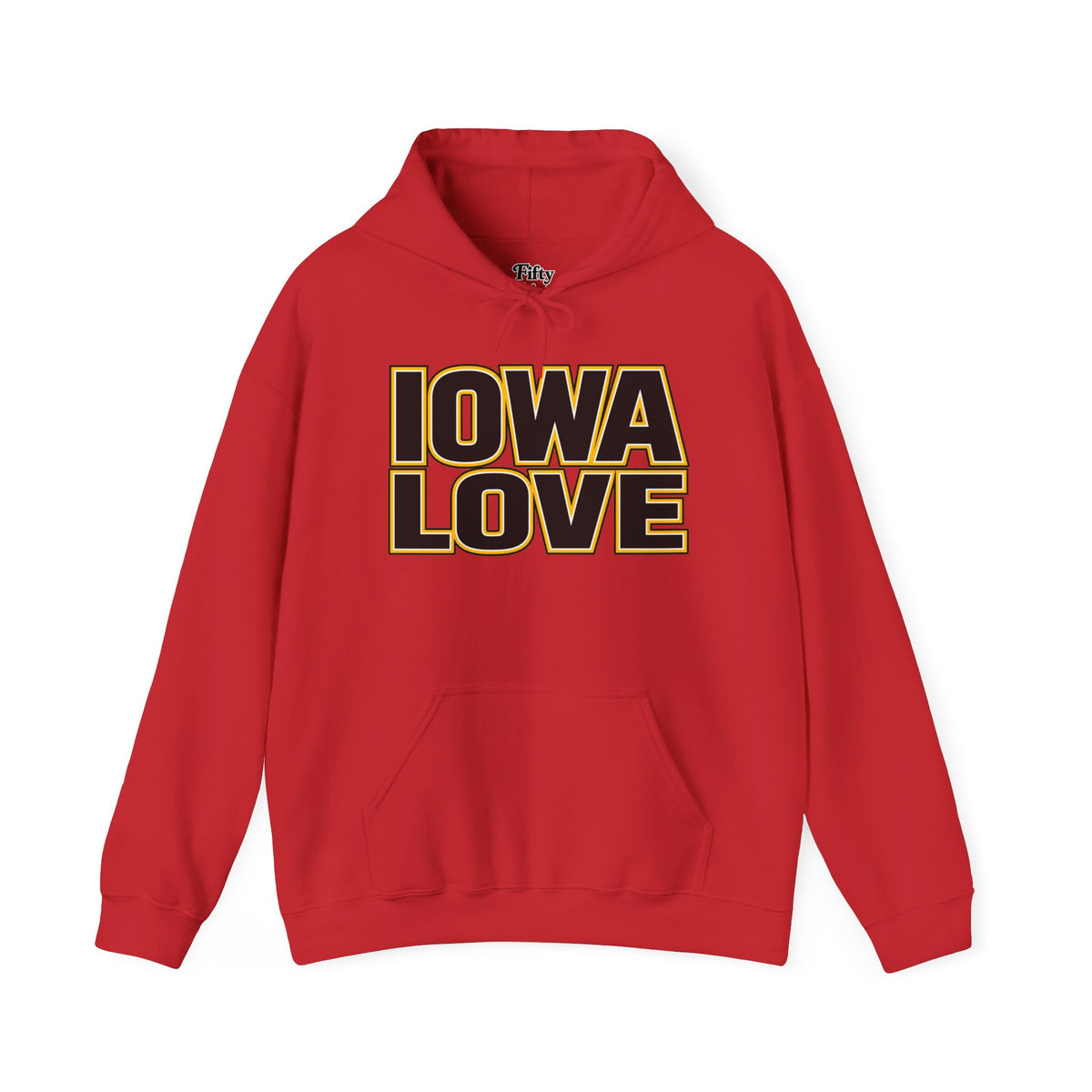 Iowa Love Unisex Hoodie State Name Graphic