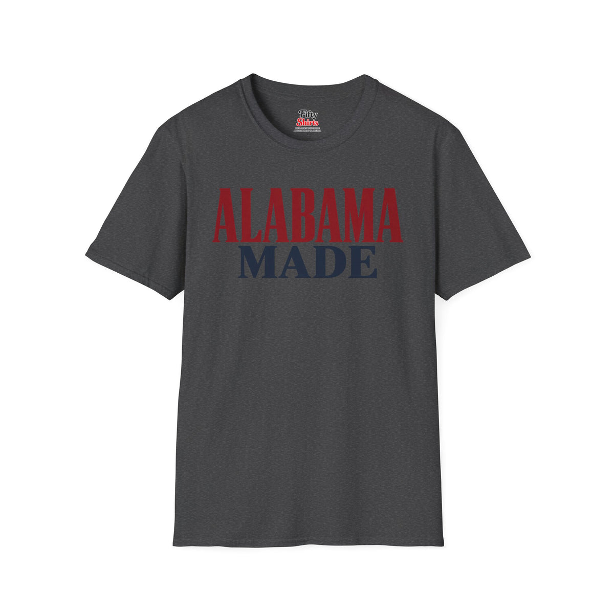 Alabama Made Unisex Softstyle T Shirt State Name Graphic Tee