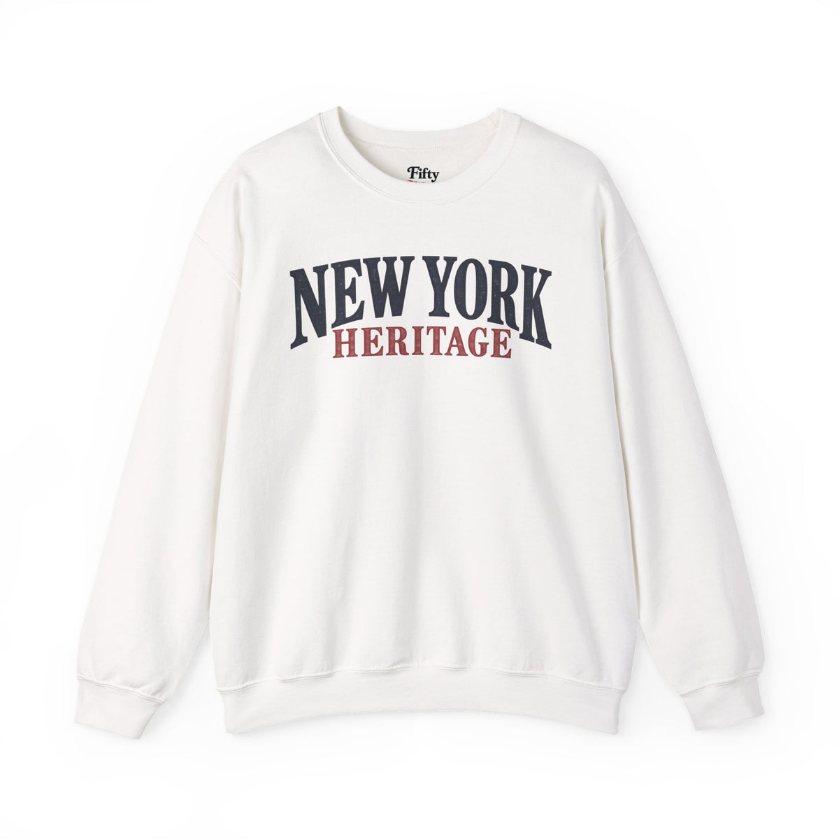 New York Heritage Unisex Crewneck Sweatshirt State Name Graphic
