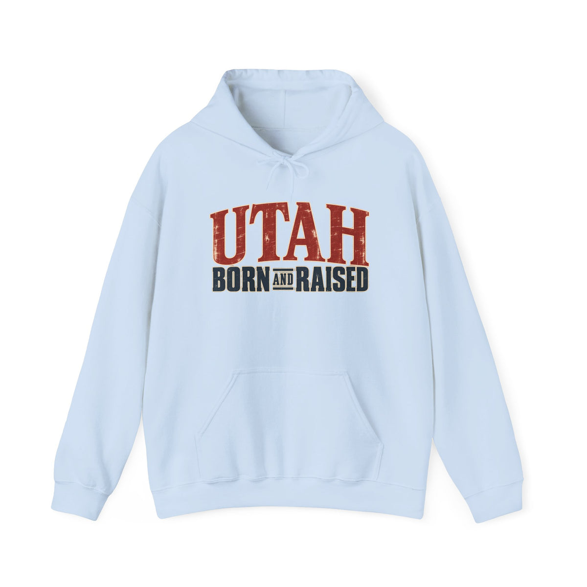 Utah Born and Raised Premium Heritage Unisex Hoodie Graphic