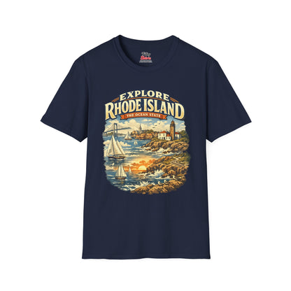 Rhode Island Explore Rhode Island Unisex Softstyle T Shirt State Pride Graphic Tee Collections FS03