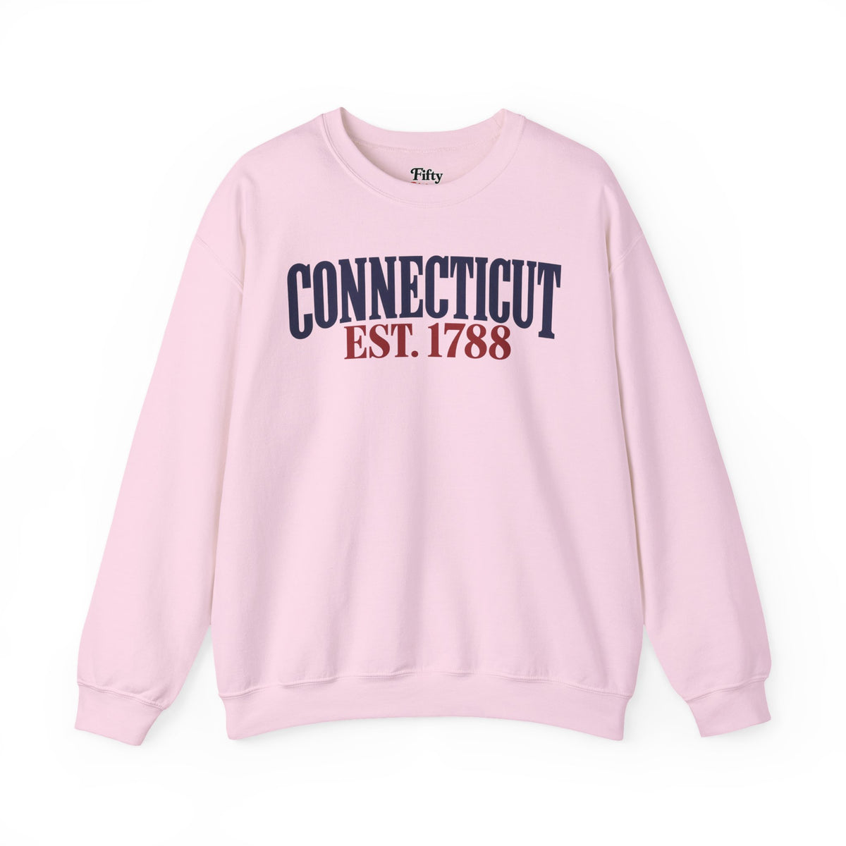 Connecticut EST 1788 Unisex Crewneck Sweatshirt State Name Graphic