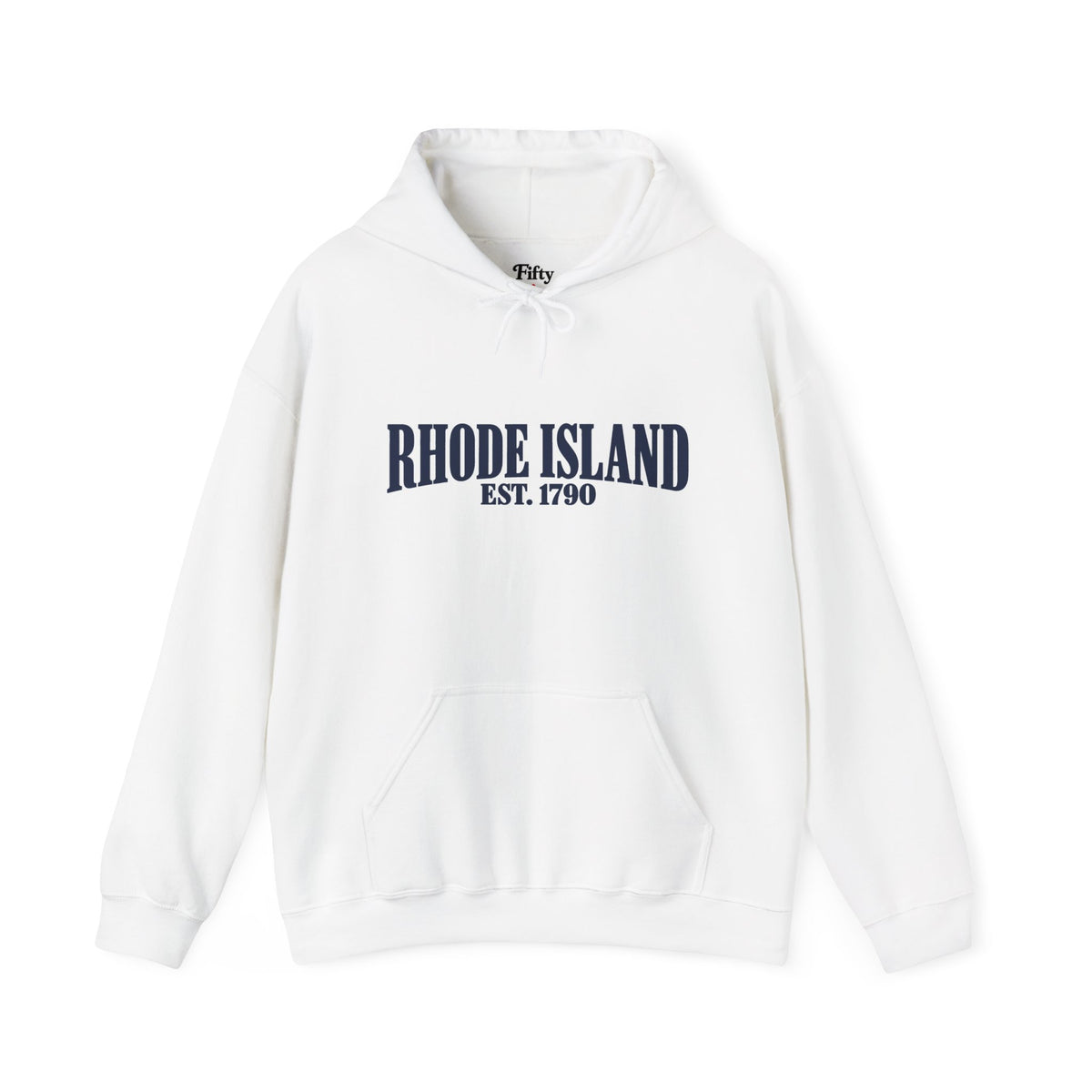 Rhode Island EST 1790 Unisex Hoodie State Name Graphic