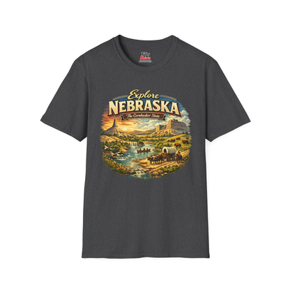 Explore Nebraska Unisex Softstyle T Shirt State Pride Graphic Tee Collections FS03