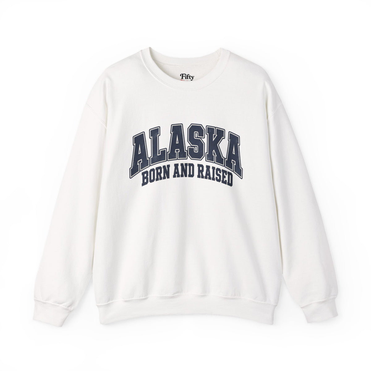 Alaska Born and Raised Vintage Athletic Heritage Unisex Sweatshirt Graphic