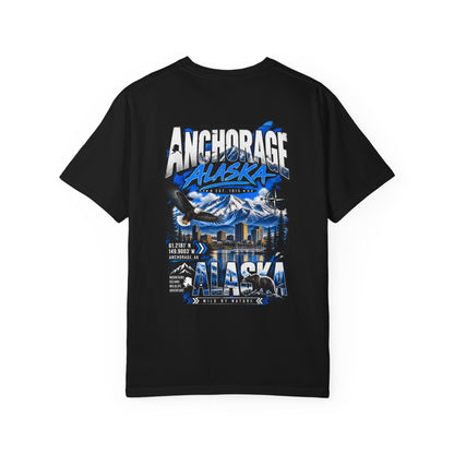 Anchorage Alaska Streetwear  Unisex Comfort Color 1717 Streetwear Graphic Tee