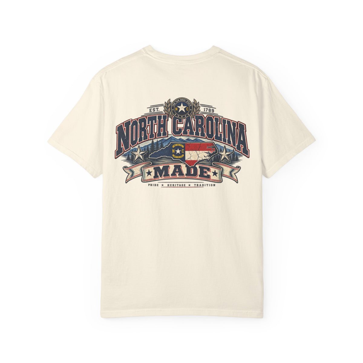 North Carolina Made Unisex Comfort Color 1717 Streetwear Graphic Tee