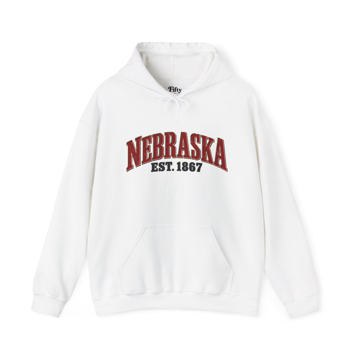Nebraska Est 1867 Unisex Hoodie State Name Graphic