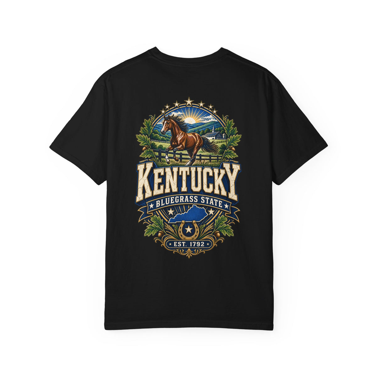 Kentucky Bluegrass Legacy Unisex Comfort Color 1717 Streetwear Graphic Tee