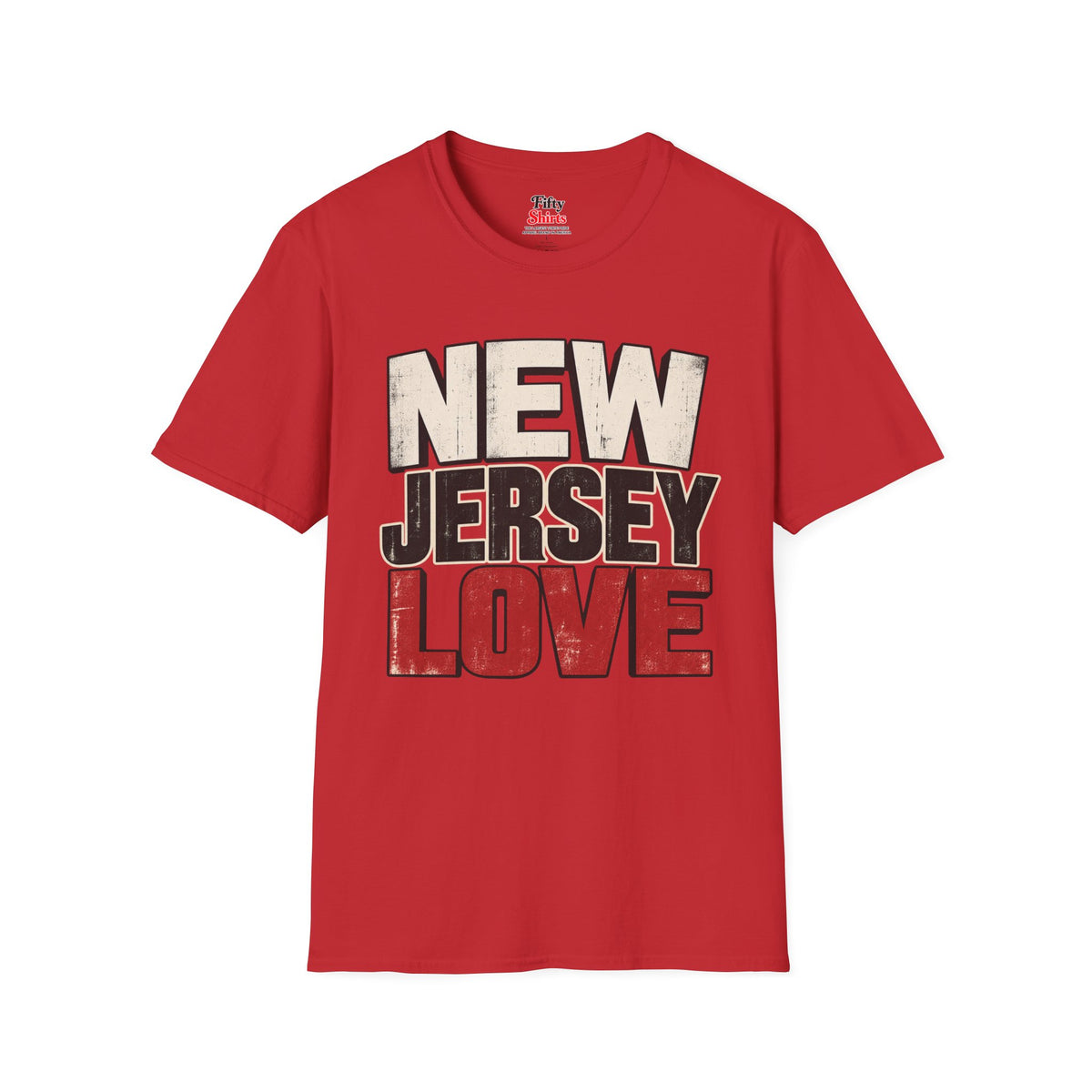 New Jersey Love Unisex Softstyle T Shirt State Name Graphic Tee