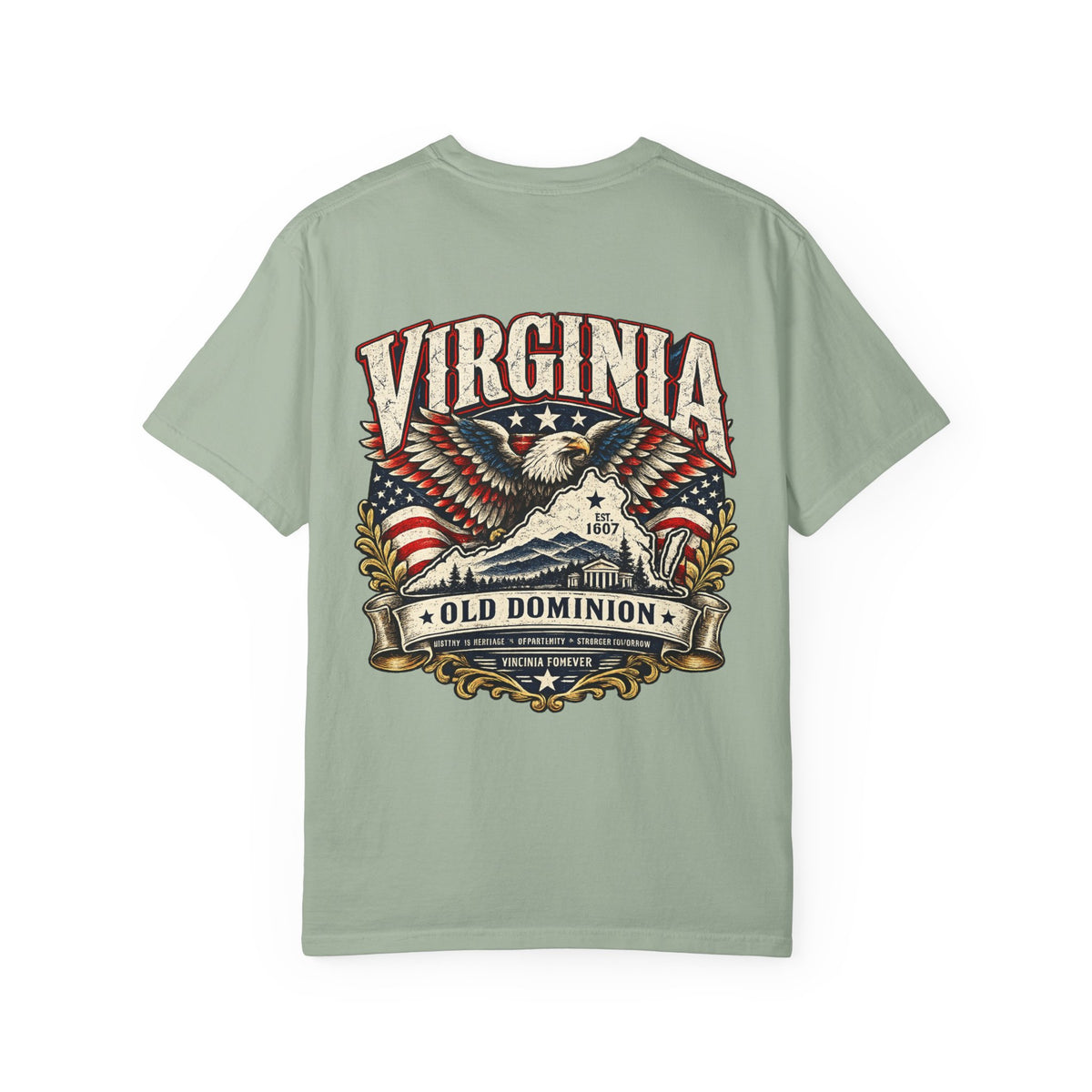 Virginia Old Dominion Unisex Comfort Color 1717 Streetwear Graphic Tee