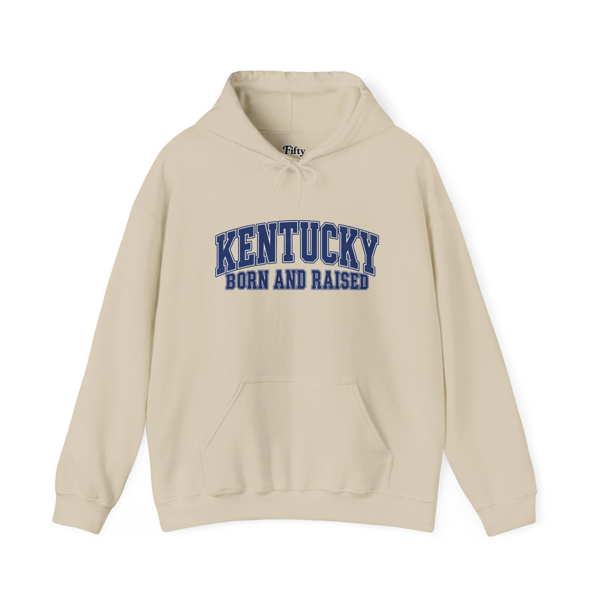 Kentucky Born and Raised Classic Collegiate Unisex Hoodie Graphic