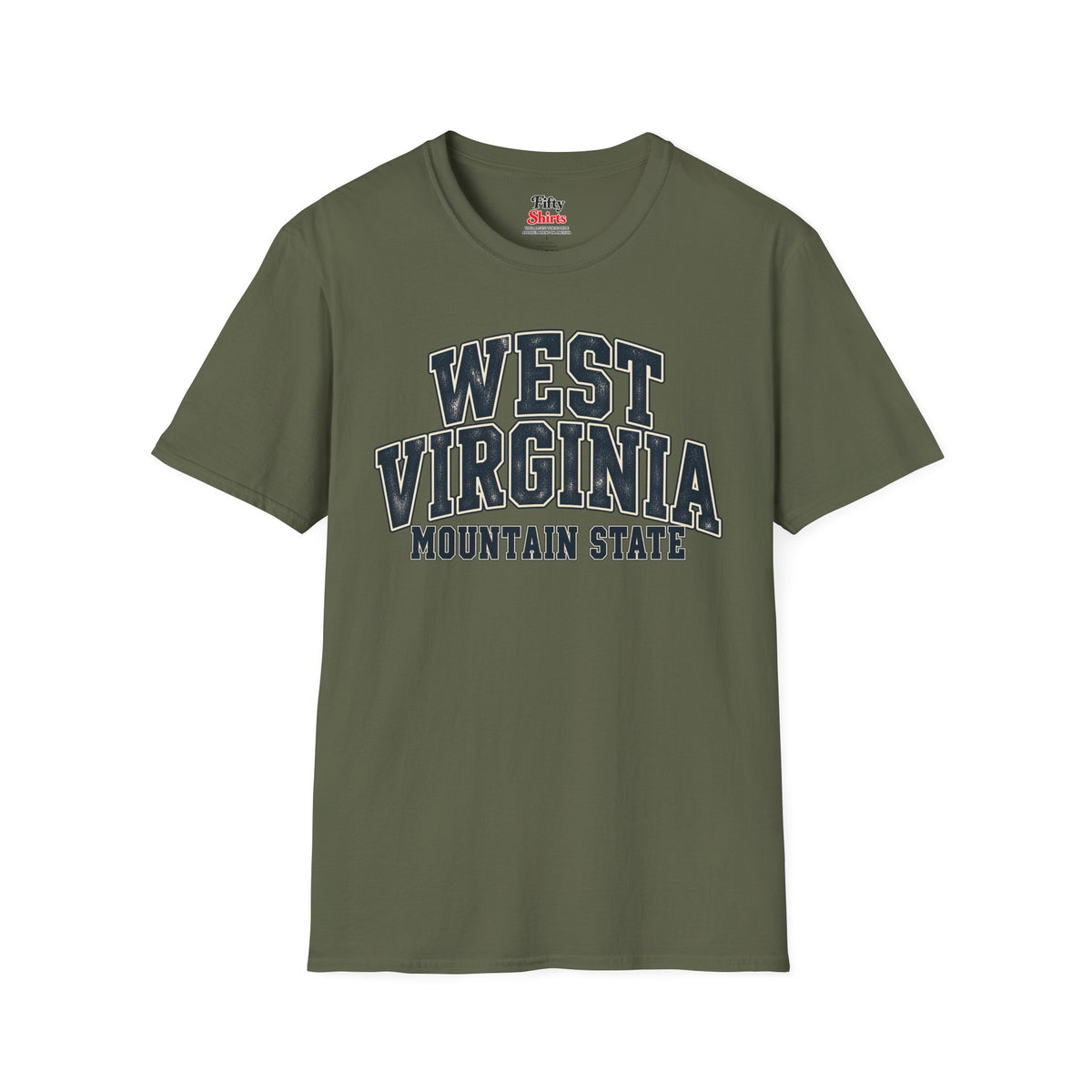 West Virginia Mountain State Unisex Softstyle T Shirt State Name Graphic Tee