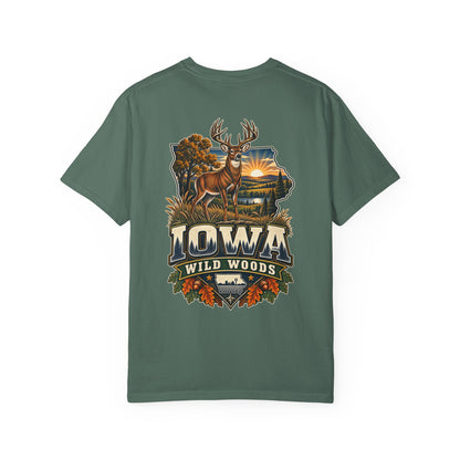 Iowa Wild Woods Unisex Comfort Color 1717 Streetwear Graphic Tee