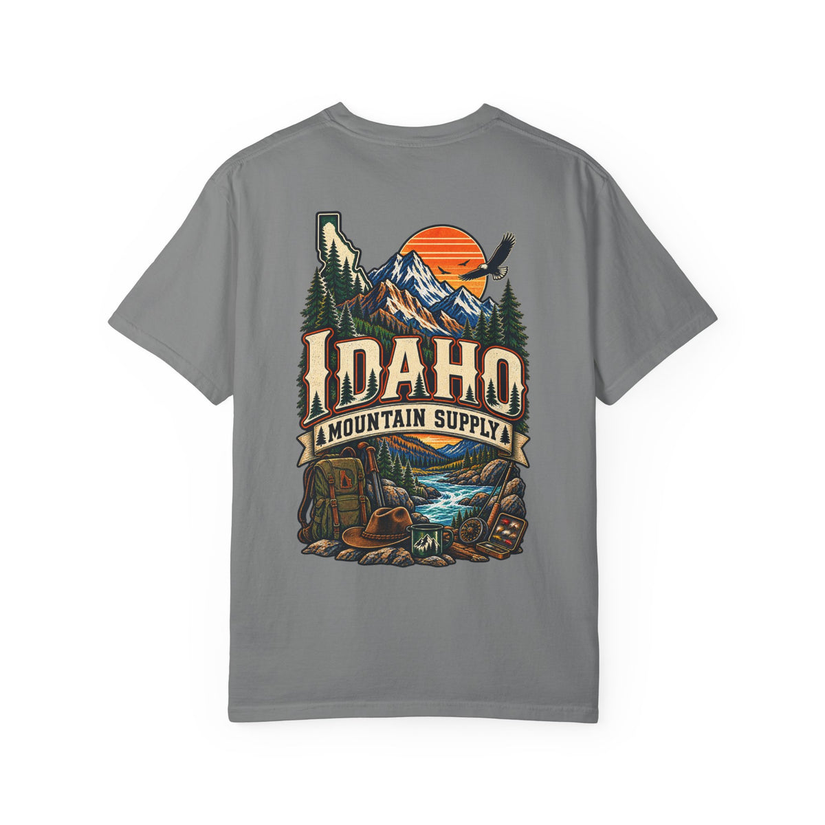 Idaho Mountain Supply Unisex Comfort Color 1717 Streetwear Graphic Tee