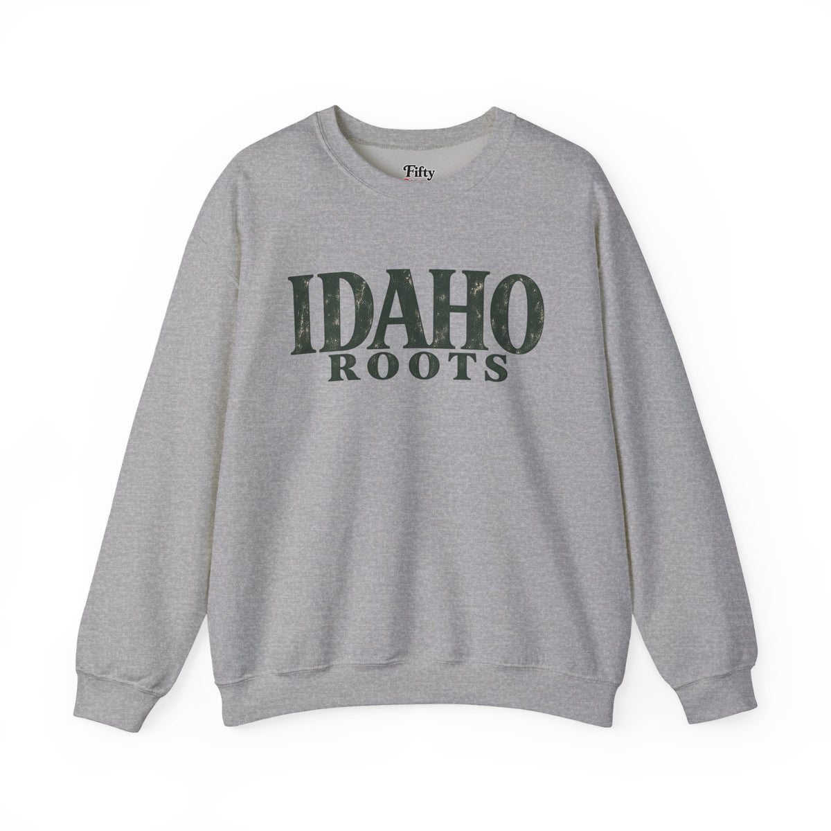 Idaho Roots Unisex Crewneck Sweatshirt State Name Graphic