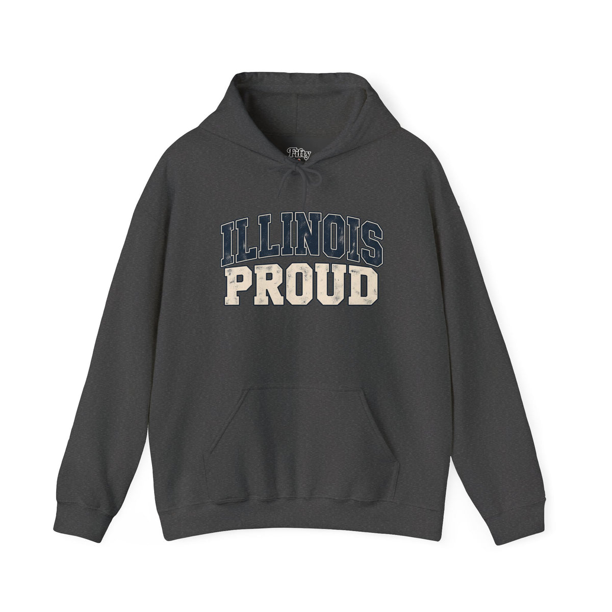 Illinois Proud Unisex Hoodie State Name Graphic