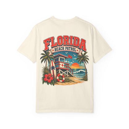 Florida Beach Patrol  Unisex Comfort Color 1717 Streetwear Graphic Tee