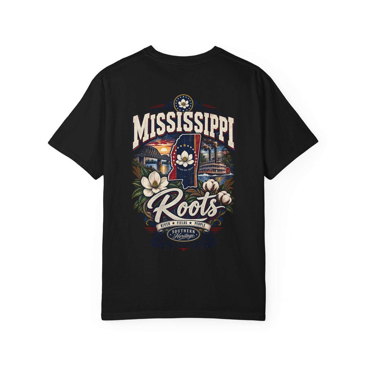 Mississippi Roots Unisex Comfort Color 1717 Streetwear Graphic Tee