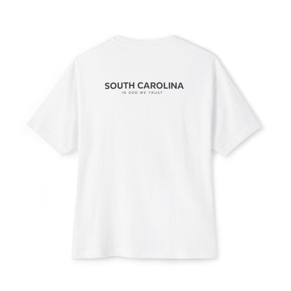 South Carolina All State In God We Trust Unisex Casual Oversized Boxy Tee