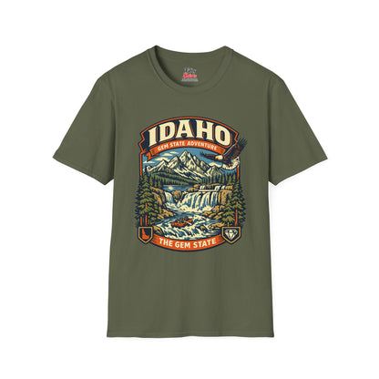 Idaho Gem State Adventure Unisex Softstyle T Shirt State Pride Graphic Tee Collections FS03