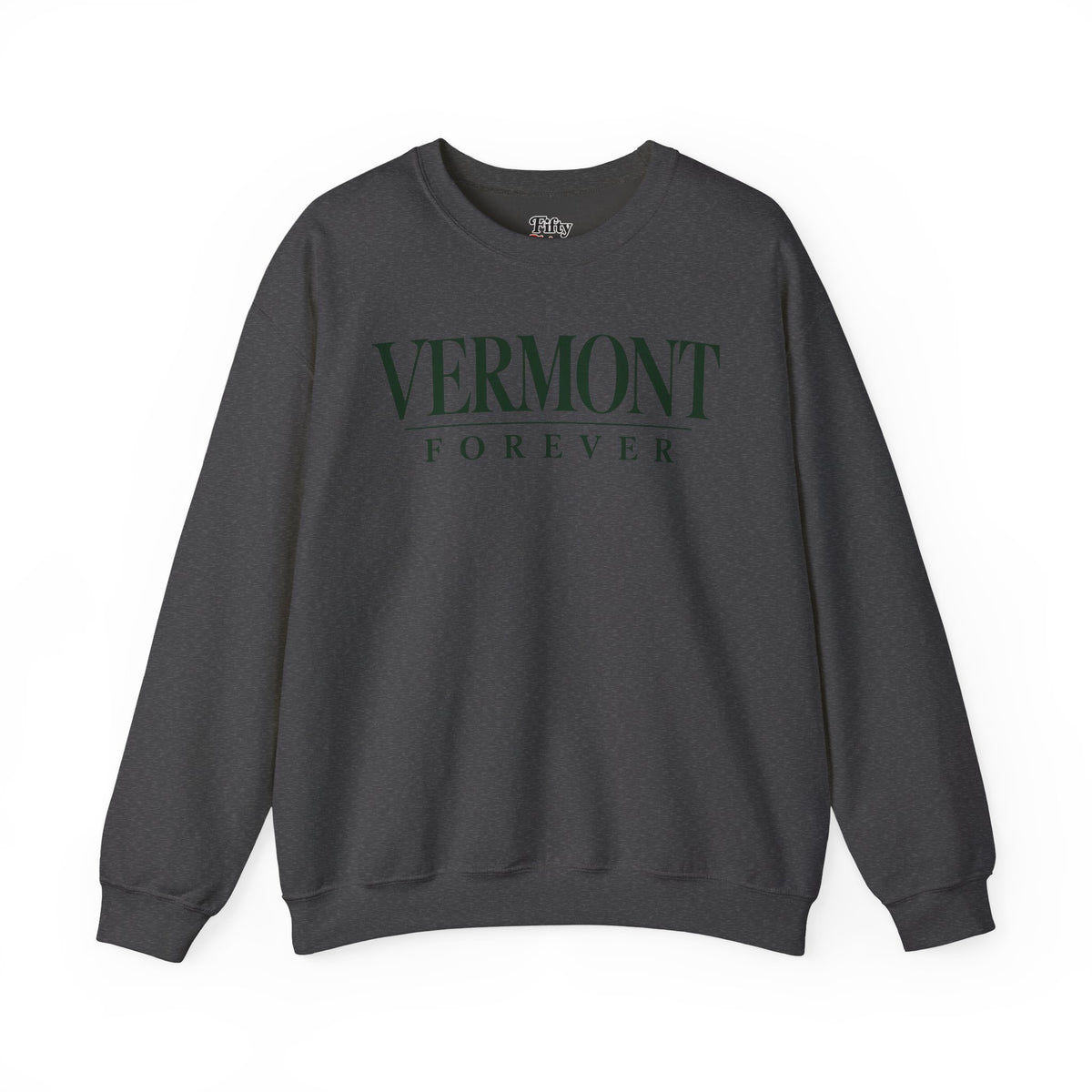 Vermont Forever Unisex Crewneck Sweatshirt State Name Graphic