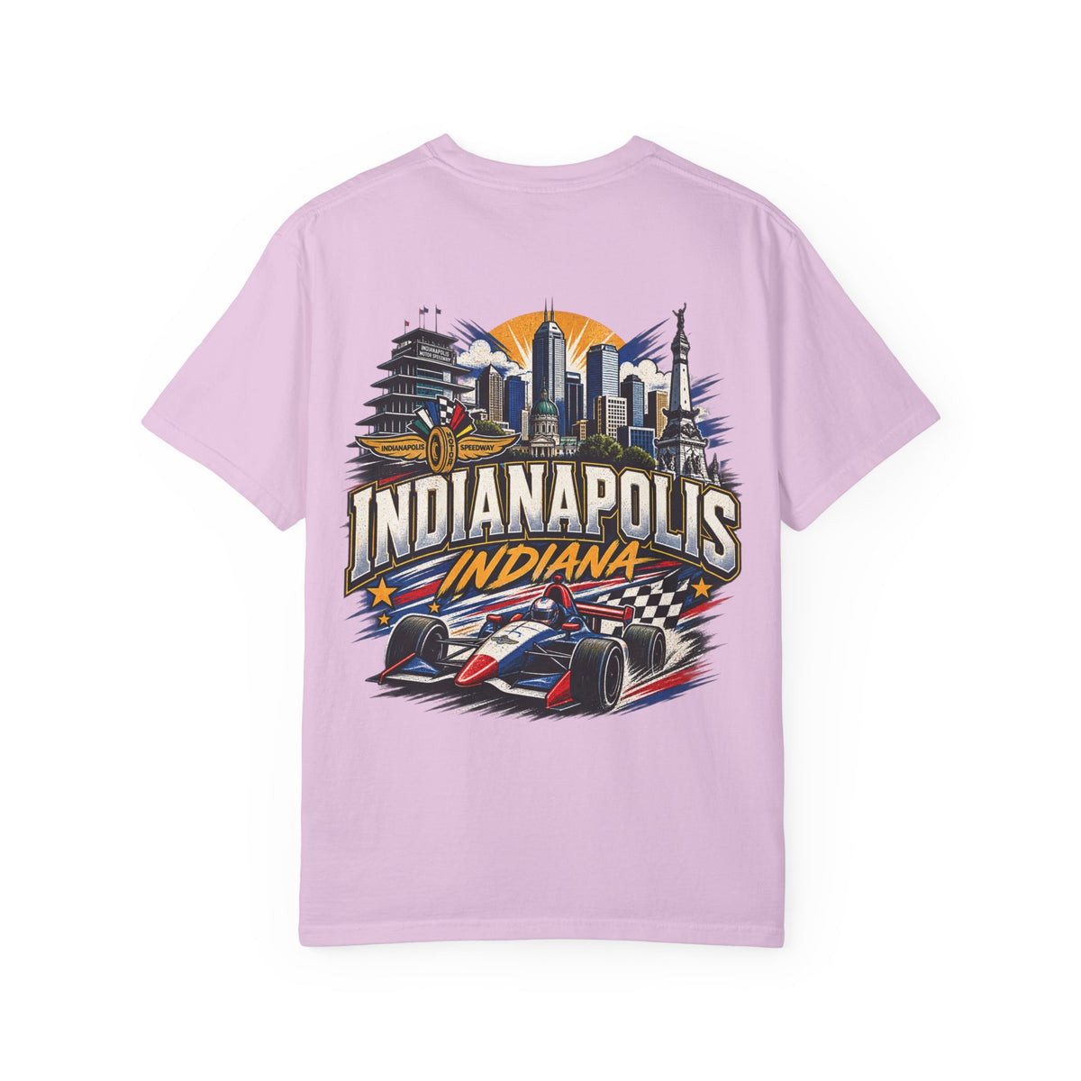 Indianapolis Indiana Unisex Comfort Color 1717 Streetwear Graphic Tee