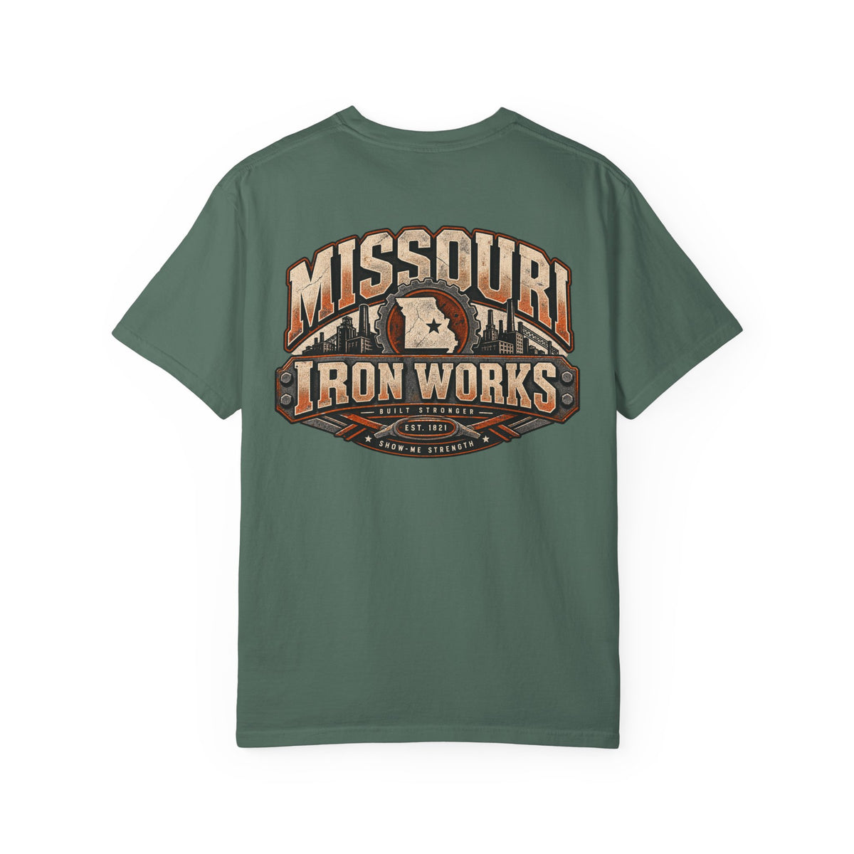 Missouri Iron Works Unisex Comfort Color 1717 Streetwear Graphic Tee