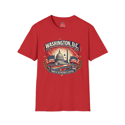 Washington D.C. State Pride Unisex Softstyle T Shirt State Pride Graphic Tee Collections FS03