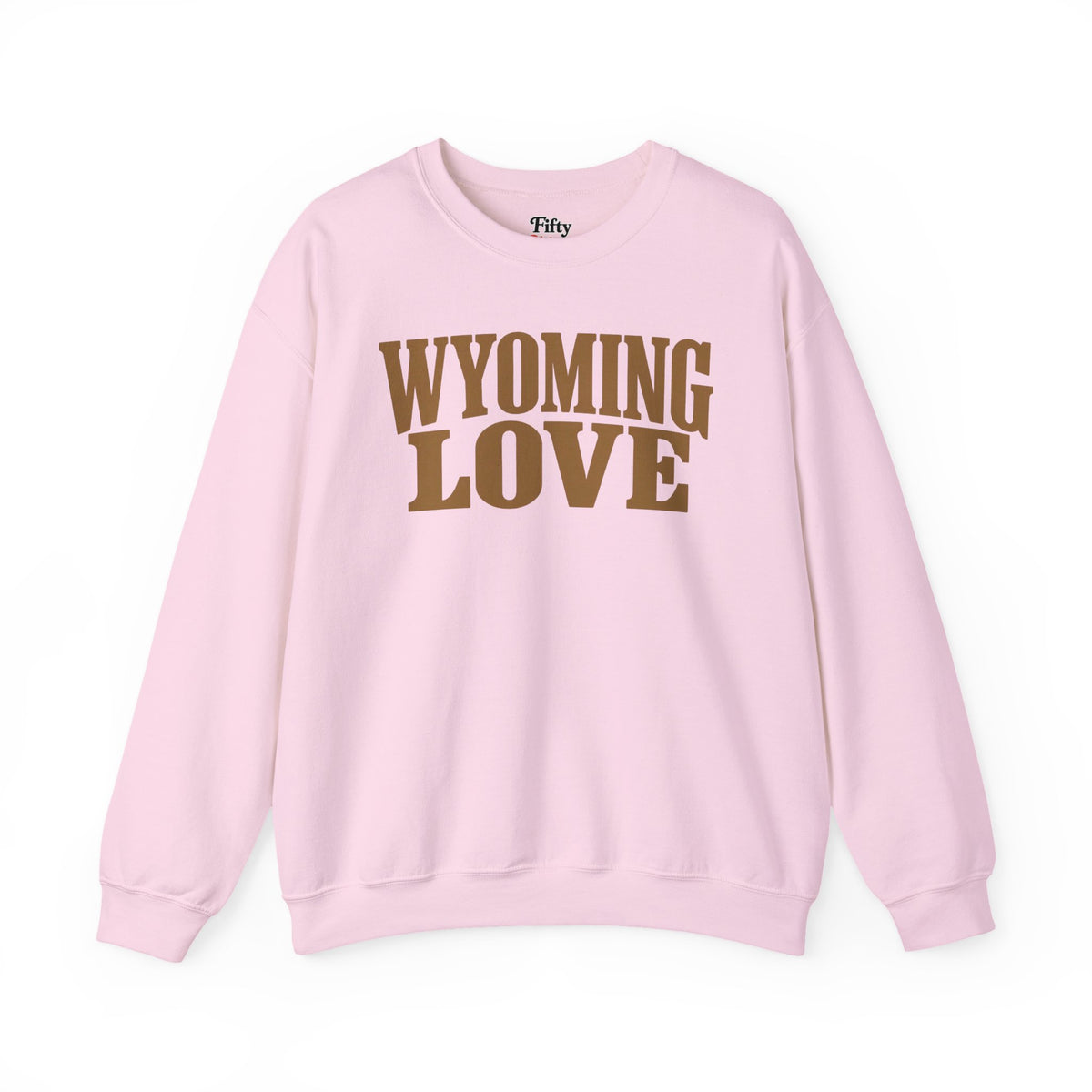 Wyoming Love Unisex Crewneck Sweatshirt State Name Graphic