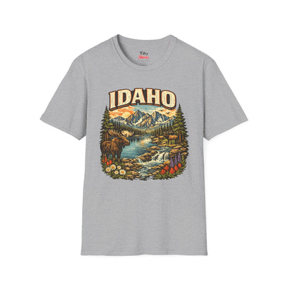 Idaho Wildlife Unisex Softstyle T Shirt State Pride Graphic Tee Collections FS03