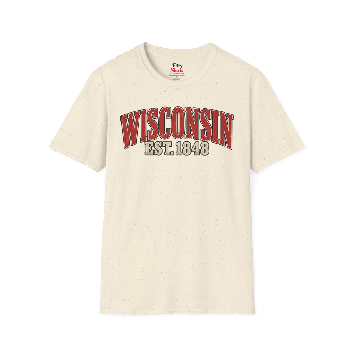 Wisconsin Est 1848 Unisex Softstyle T Shirt State Name Graphic Tee