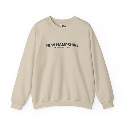 New Hampshire All State In God We Trust Unisex Crewneck Sweatshirt