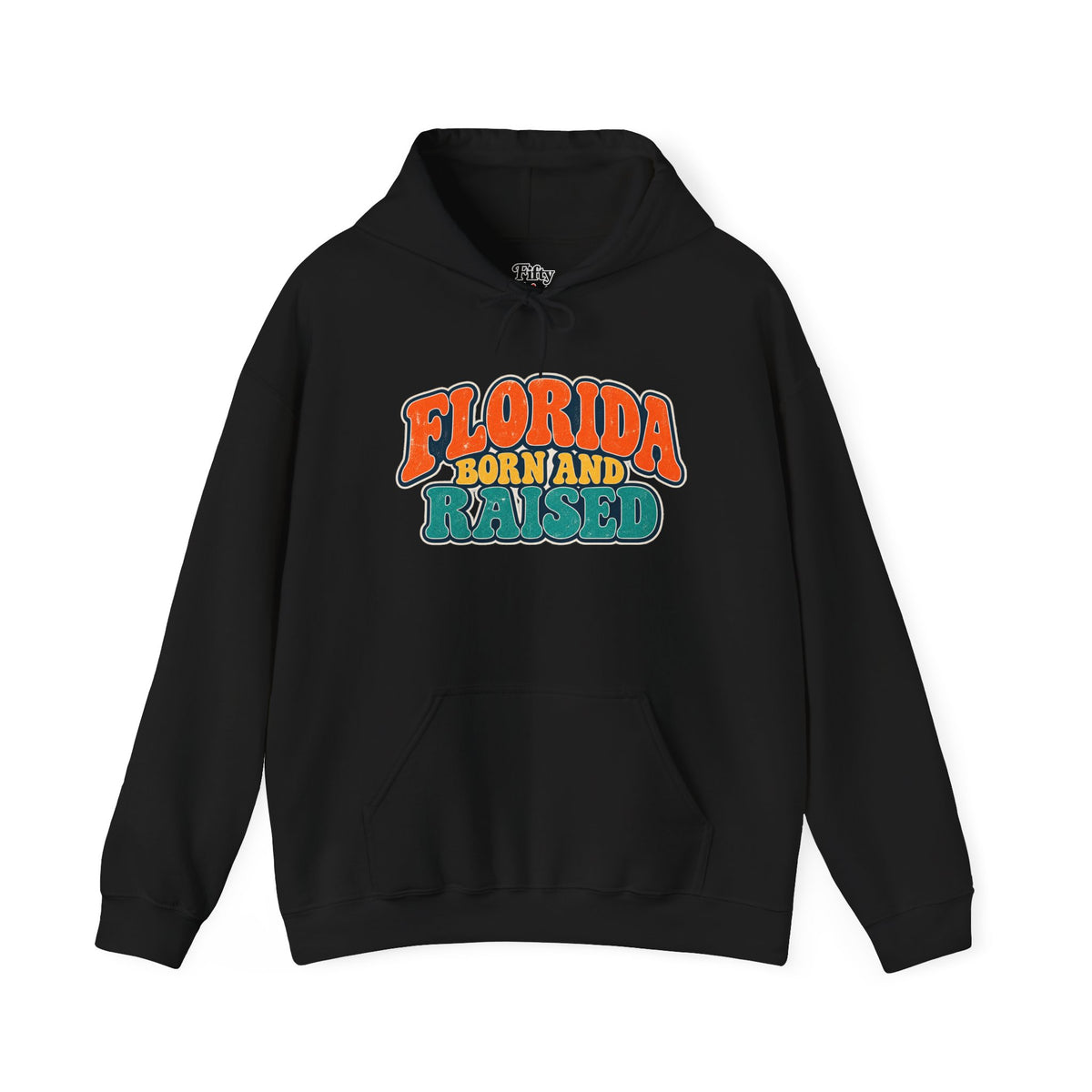 Florida Born and Raised Retro Sunshine State Unisex Hoodie Graphic