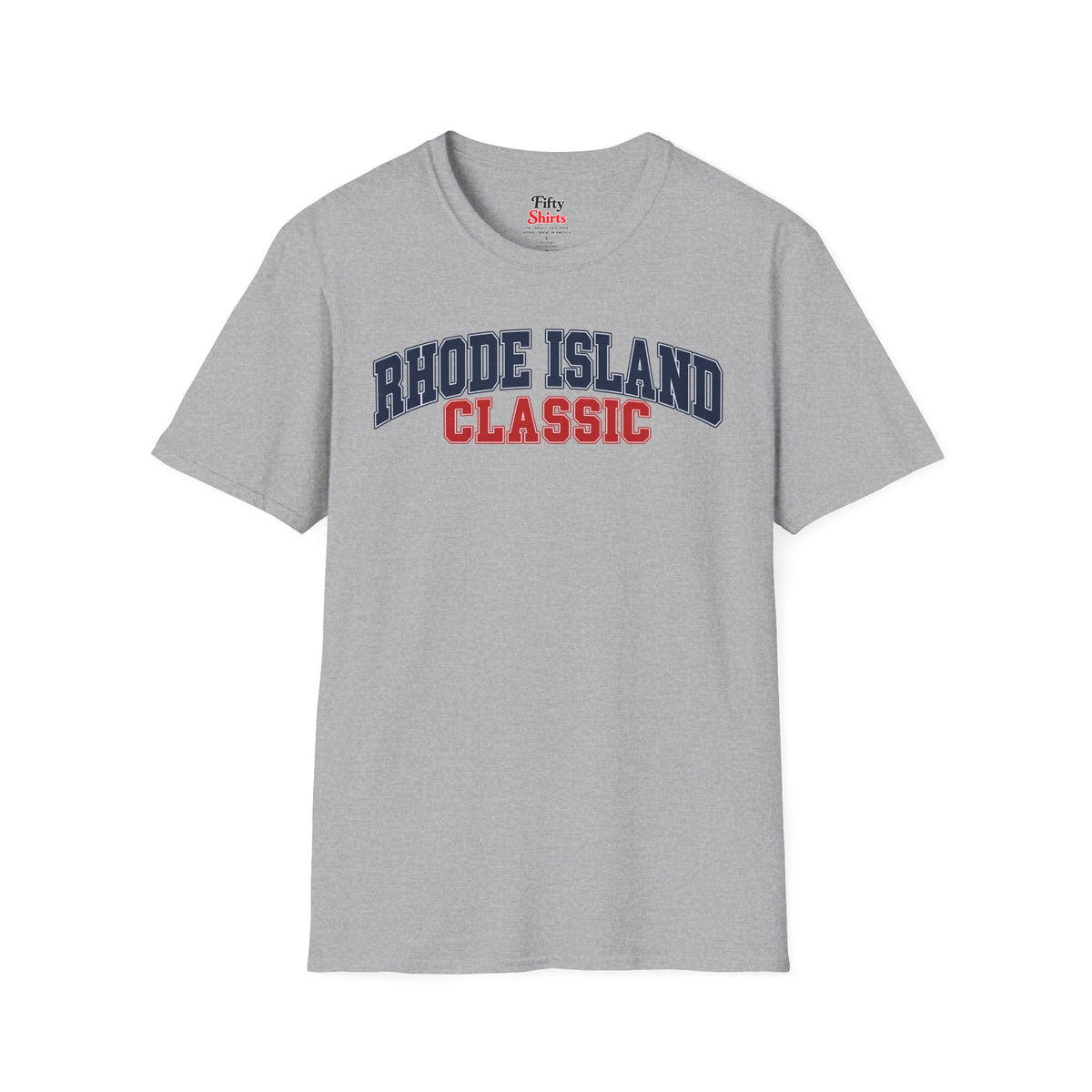 Rhode Island Classic Unisex Softstyle T Shirt State Name Graphic Tee
