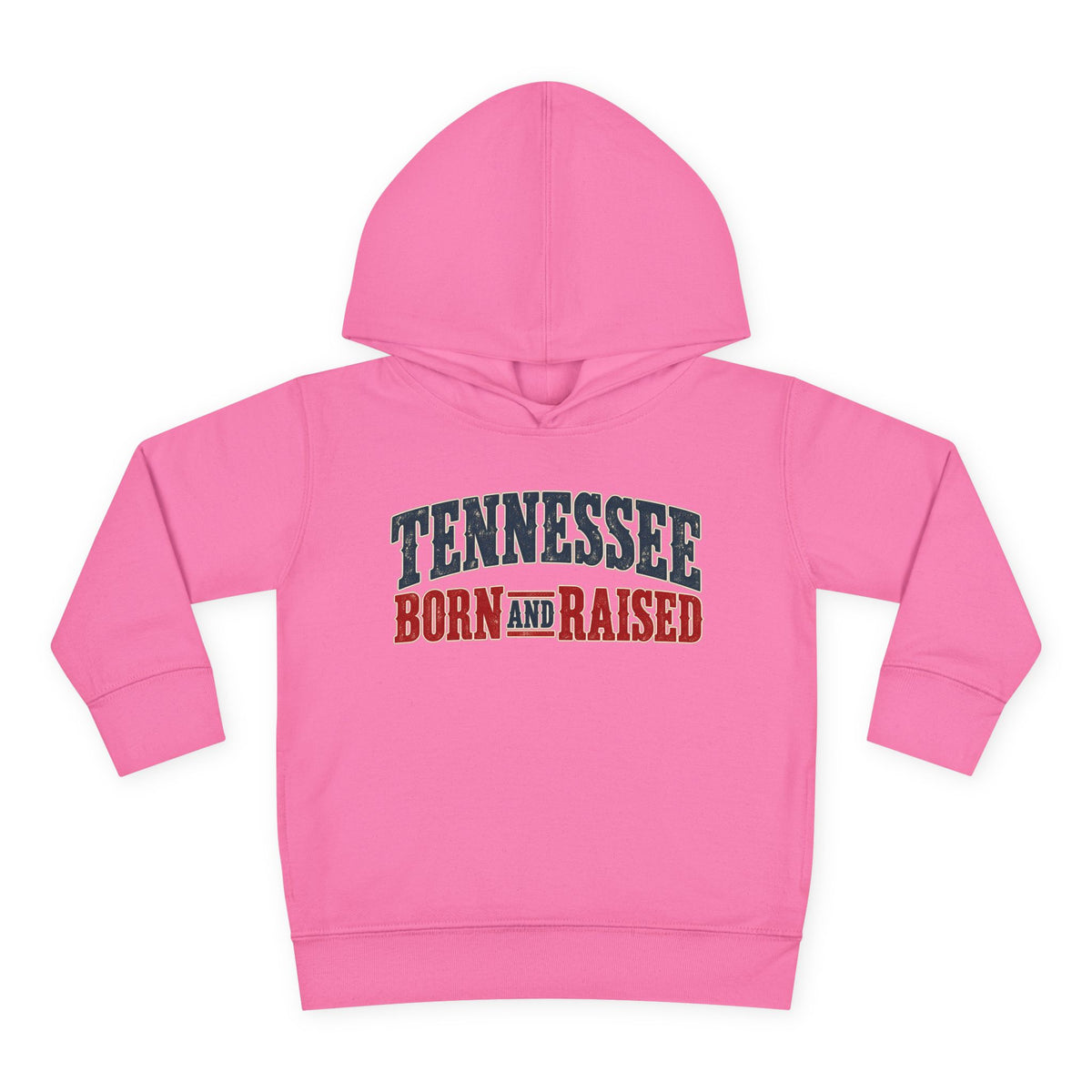 Tennessee Born and Raised Vintage Americana Unisex Toddler Pullover Fleece Hoodie