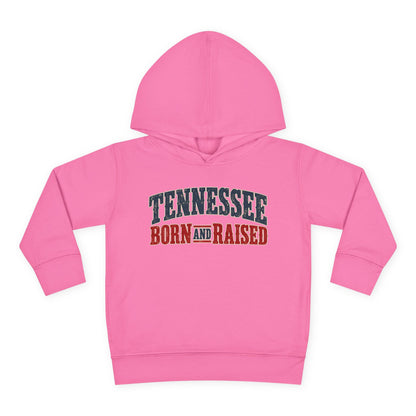 Tennessee Born and Raised Vintage Americana Unisex Toddler Pullover Fleece Hoodie