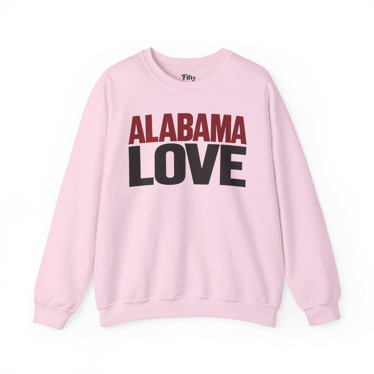 Alabama Love Unisex Crewneck Sweatshirt State Name Graphic