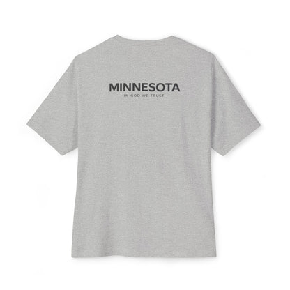 Minnesota All State In God We Trust Unisex Casual Oversized Boxy Tee