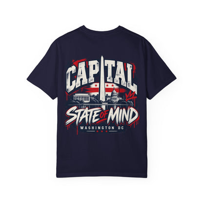 Washington DC Capital State of Mind Unisex Comfort Color 1717 Streetwear Graphic Tee