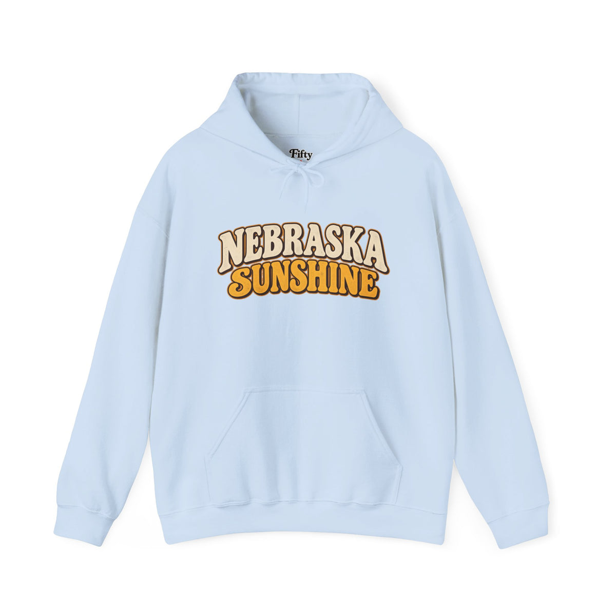 Nebraska Sunshine Unisex Hoodie State Name Graphic